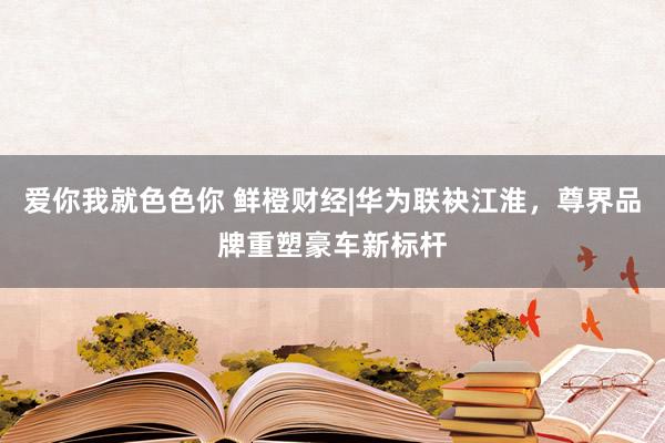 爱你我就色色你 鲜橙财经|华为联袂江淮，尊界品牌重塑豪车新标杆