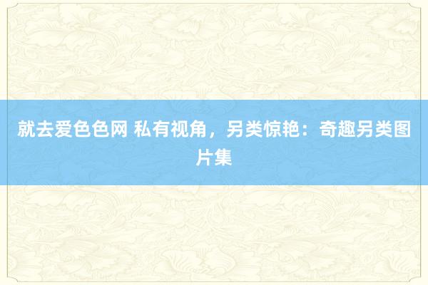 就去爱色色网 私有视角，另类惊艳：奇趣另类图片集