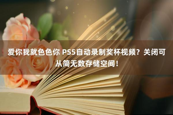 爱你我就色色你 PS5自动录制奖杯视频？关闭可从简无数存储空间！