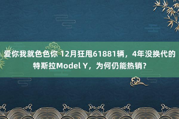 爱你我就色色你 12月狂甩61881辆，4年没换代的特斯拉Model Y，为何仍能热销？